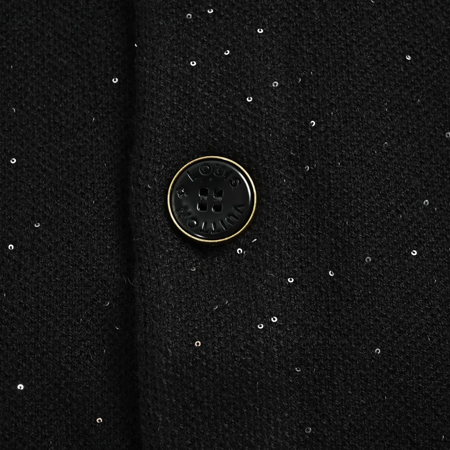 Louis Vuitton/Louis Vuitton starry V-neck sequined knitted cardigan